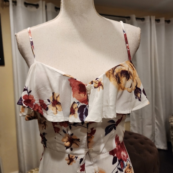 As U Wish Floral Casual Maxi Dress size S NWT - Picture 10 of 16